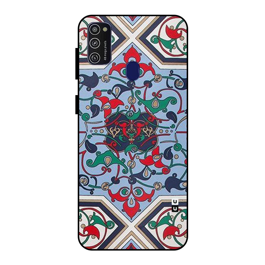Multi Block Pattern Metal Back Case for Galaxy M21