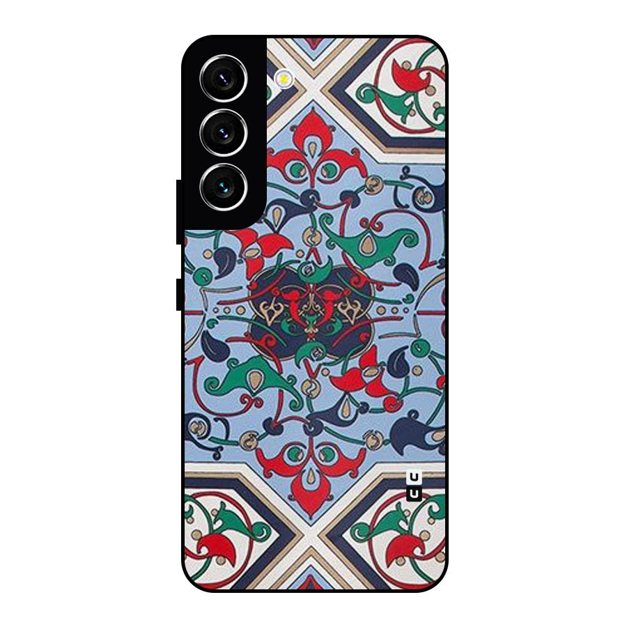 Multi Block Pattern Metal Back Case for Galaxy S22 5G