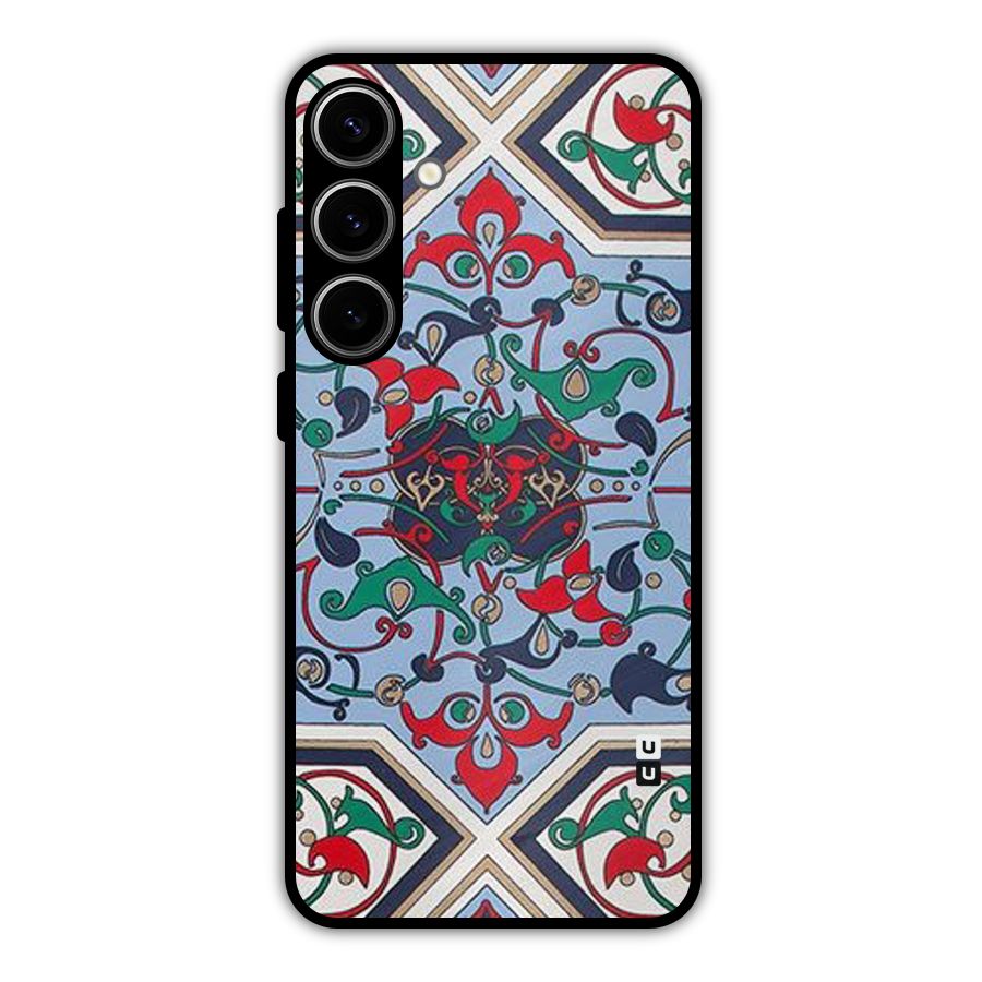 Multi Block Pattern Metal Back Case for Galaxy S24 Plus