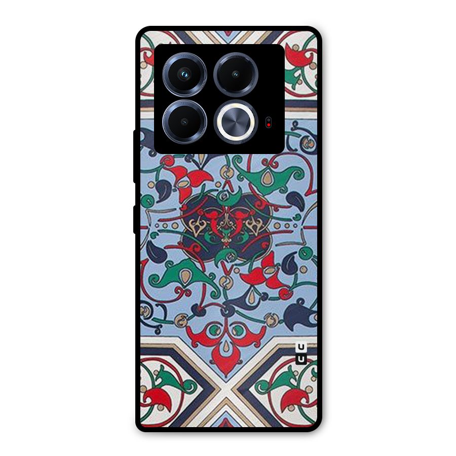 Multi Block Pattern Metal Back Case for Infinix Note 40 5G