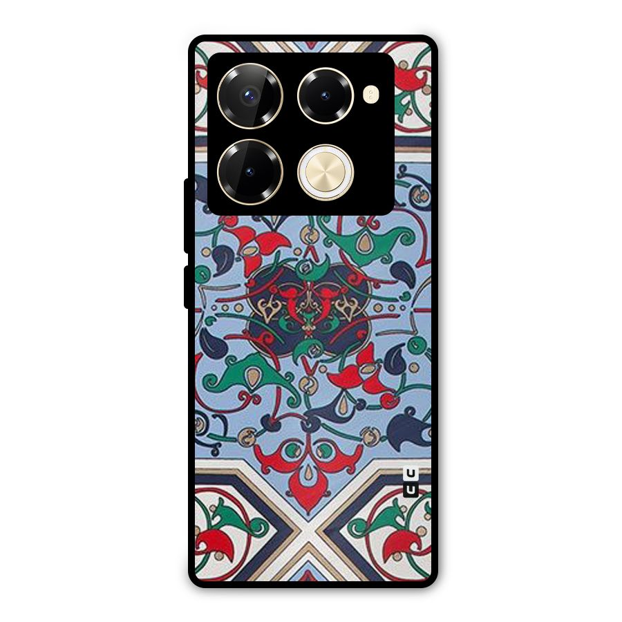 Multi Block Pattern Metal Back Case for Infinix Note 40 Pro Plus