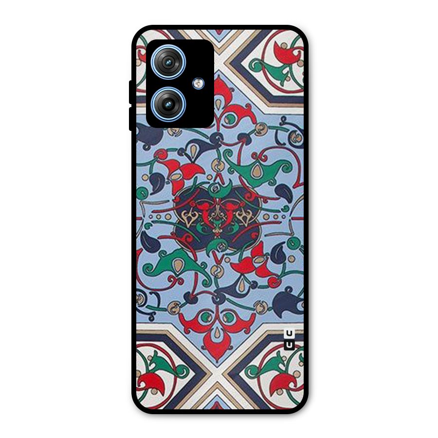 Multi Block Pattern Metal Back Case for Moto G54