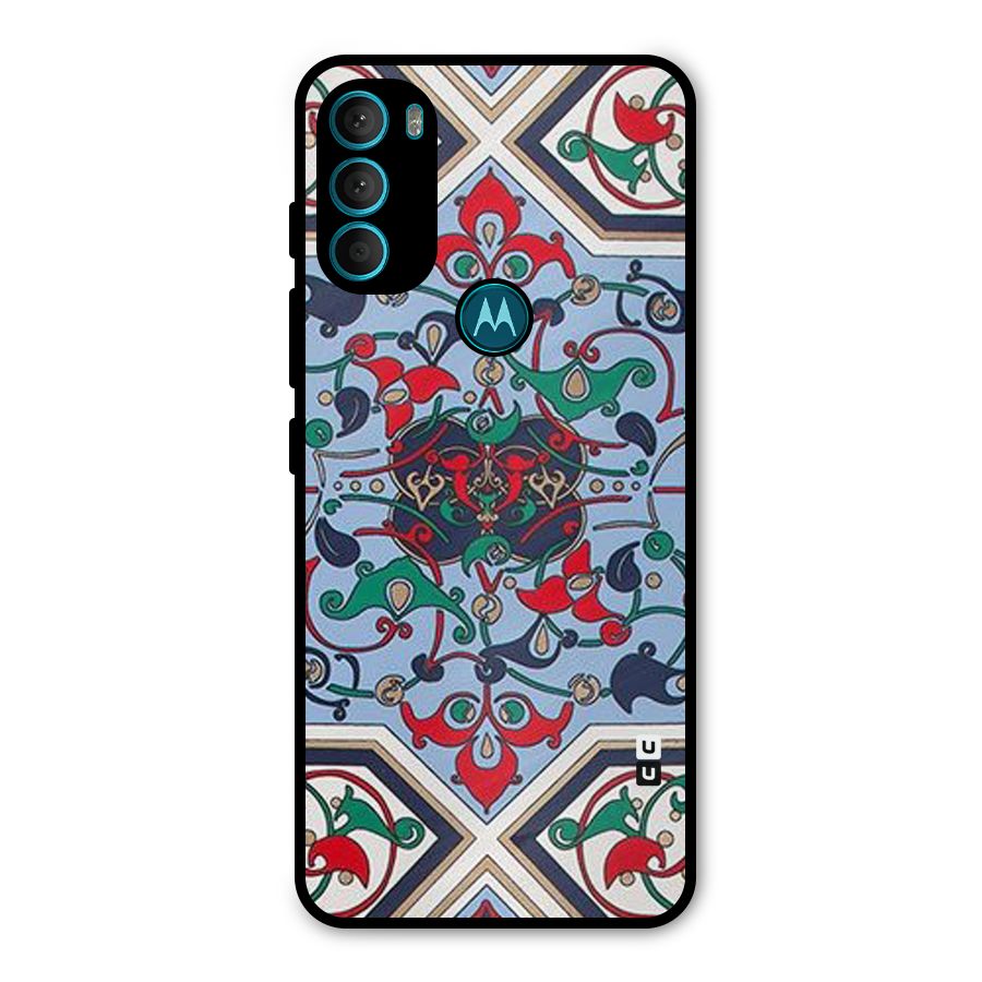 Multi Block Pattern Metal Back Case for Moto G71 5G