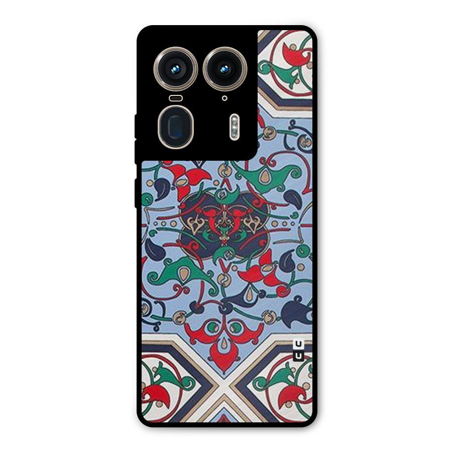 Multi Block Pattern Metal Back Case for Motorola Edge 50 Ultra