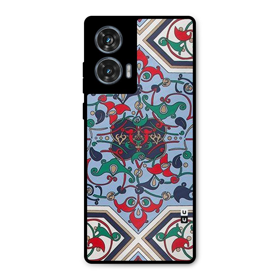 Multi Block Pattern Metal Back Case for Motorola G96