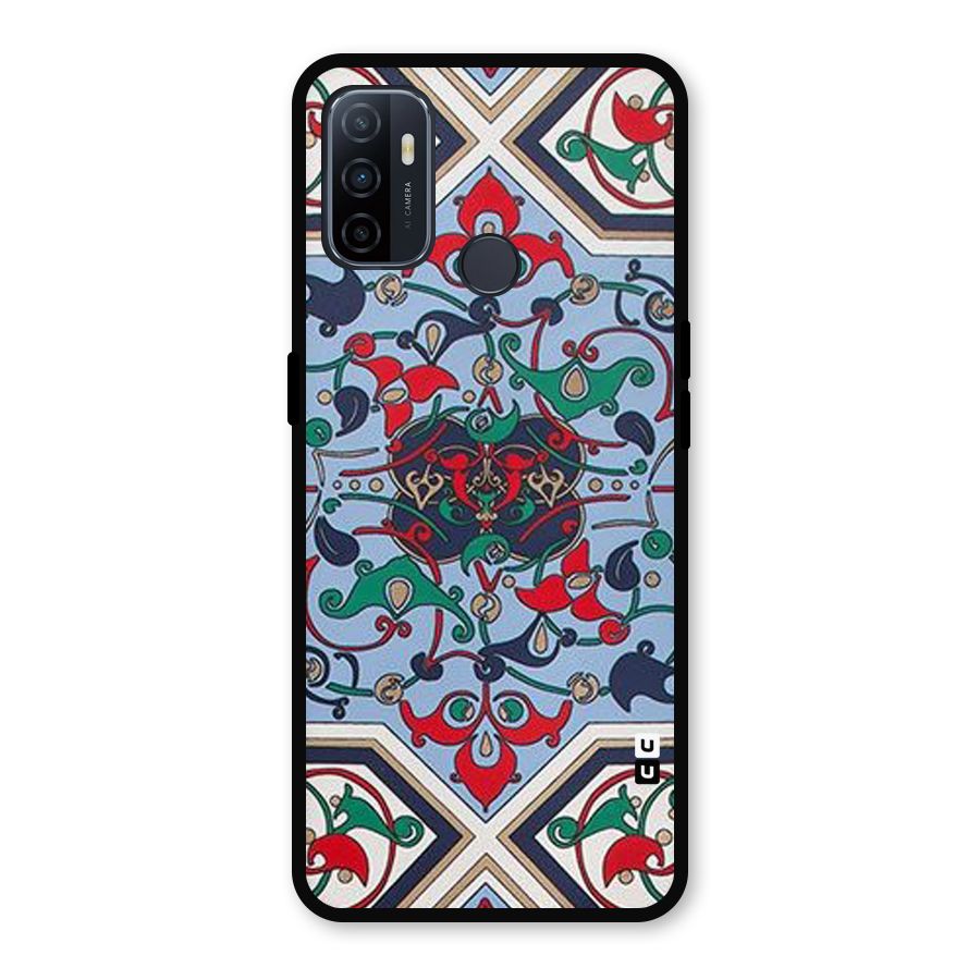 Multi Block Pattern Metal Back Case for Oppo A53