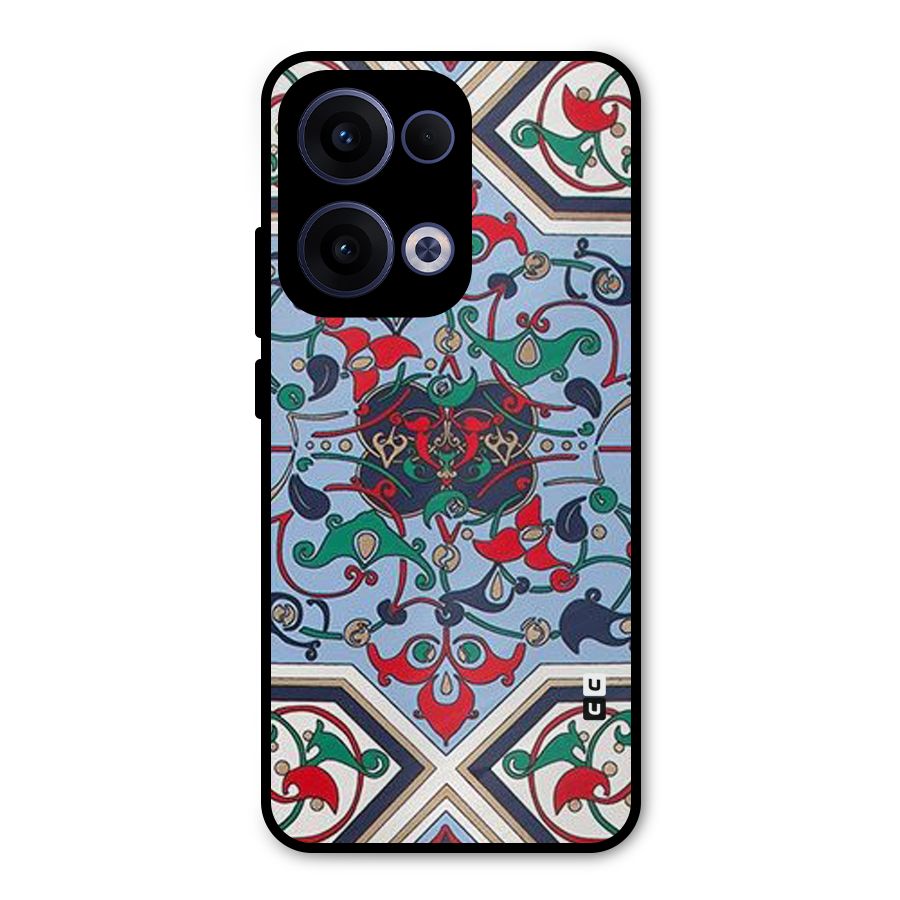 Multi Block Pattern Metal Back Case for Oppo Reno13