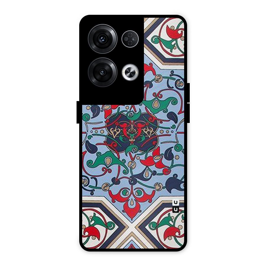Multi Block Pattern Metal Back Case for Oppo Reno8 Pro 5G