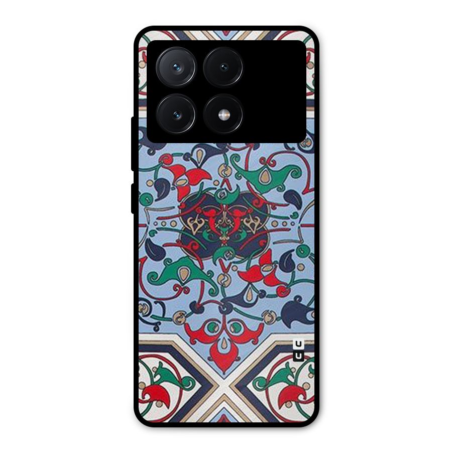 Multi Block Pattern Metal Back Case for Poco X6 Pro