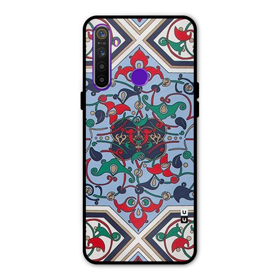 Multi Block Pattern Metal Back Case for Realme 5i