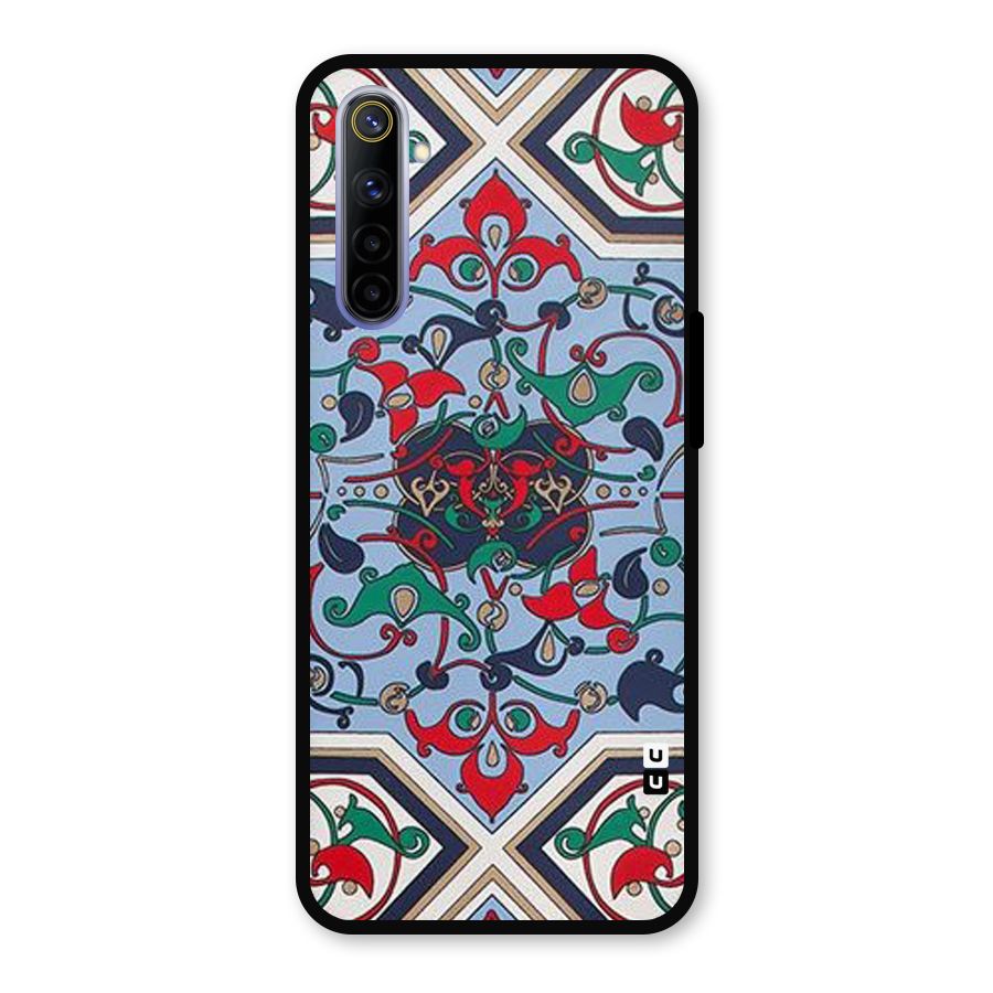 Multi Block Pattern Metal Back Case for Realme 6i