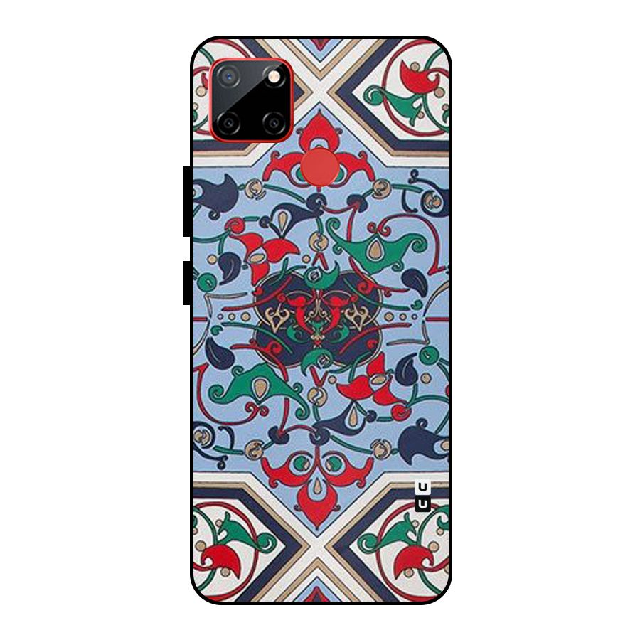 Multi Block Pattern Metal Back Case for Realme C12