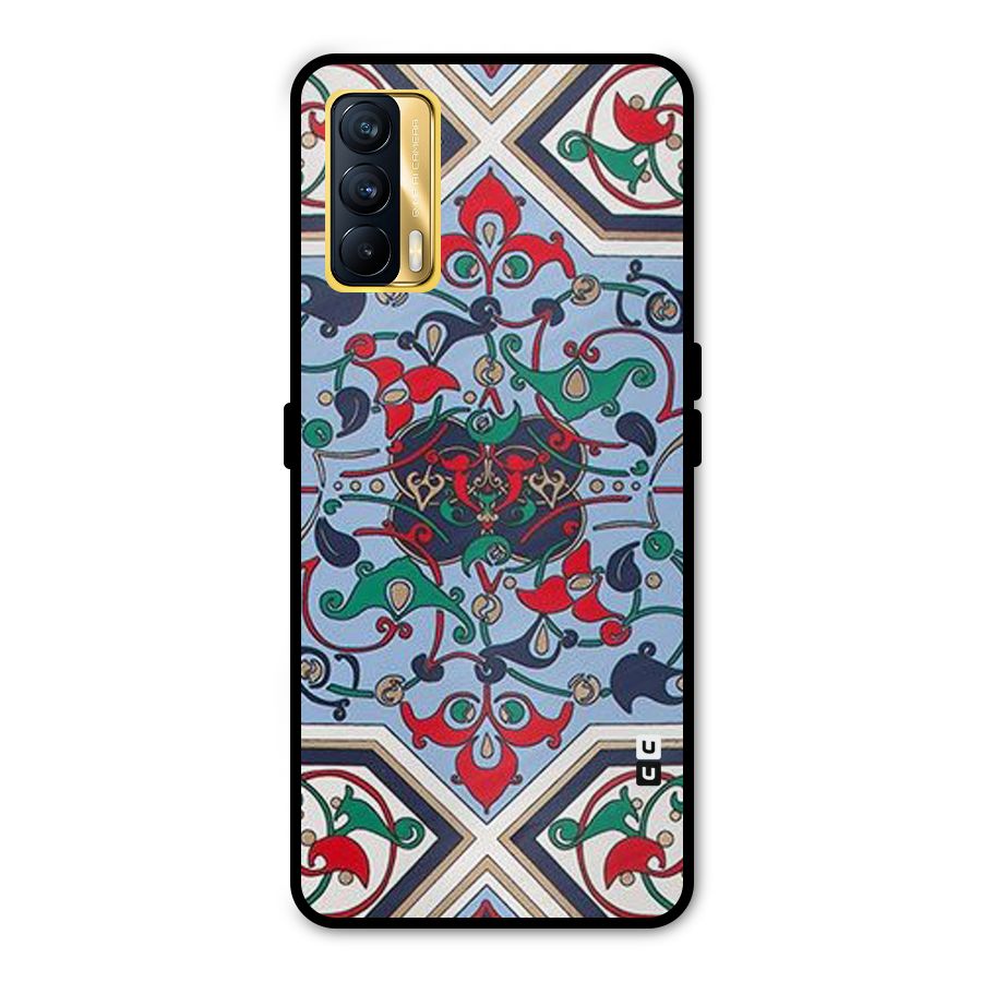Multi Block Pattern Metal Back Case for Realme X7