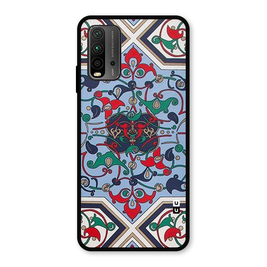 Multi Block Pattern Metal Back Case for Redmi 9 Power