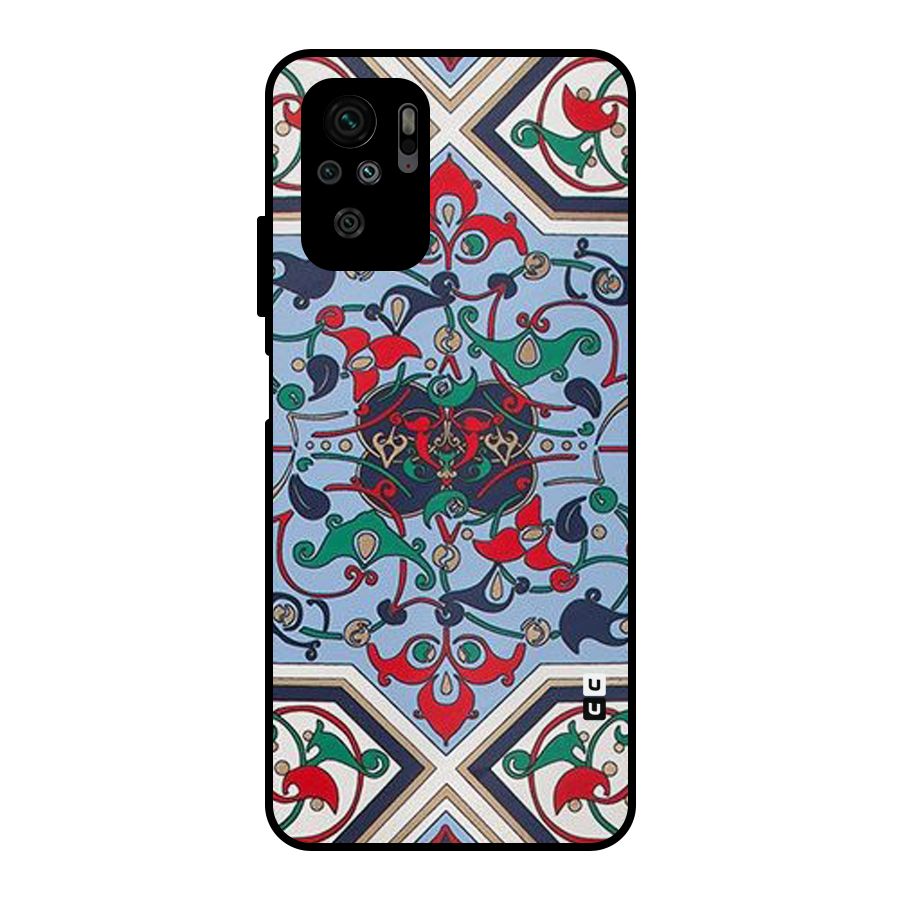 Multi Block Pattern Metal Back Case for Redmi Note 10S