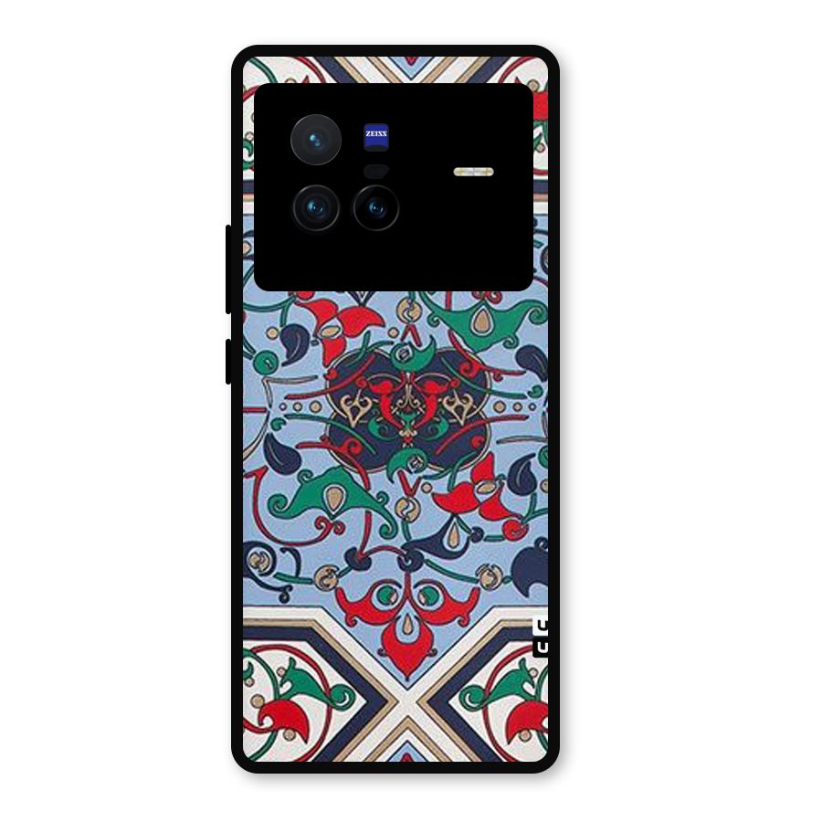 Multi Block Pattern Metal Back Case for Vivo X80