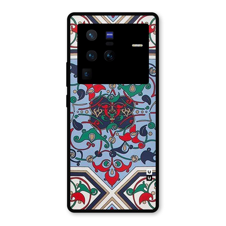 Multi Block Pattern Metal Back Case for Vivo X80 Pro