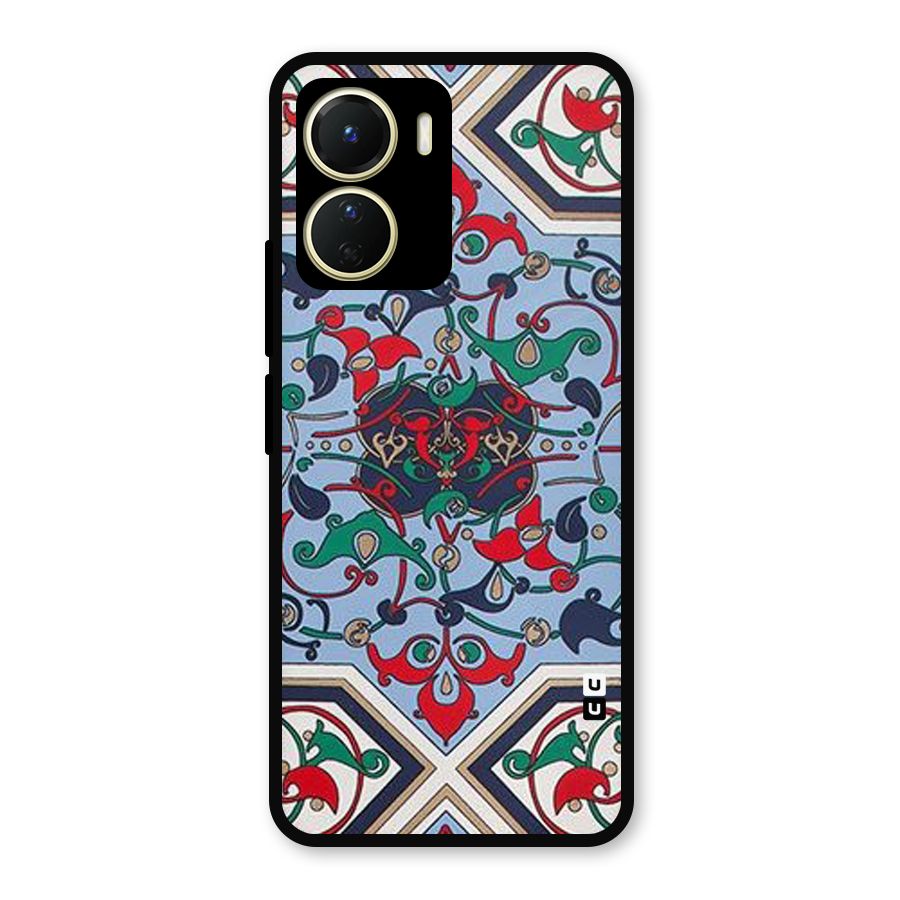 Multi Block Pattern Metal Back Case for Vivo Y16