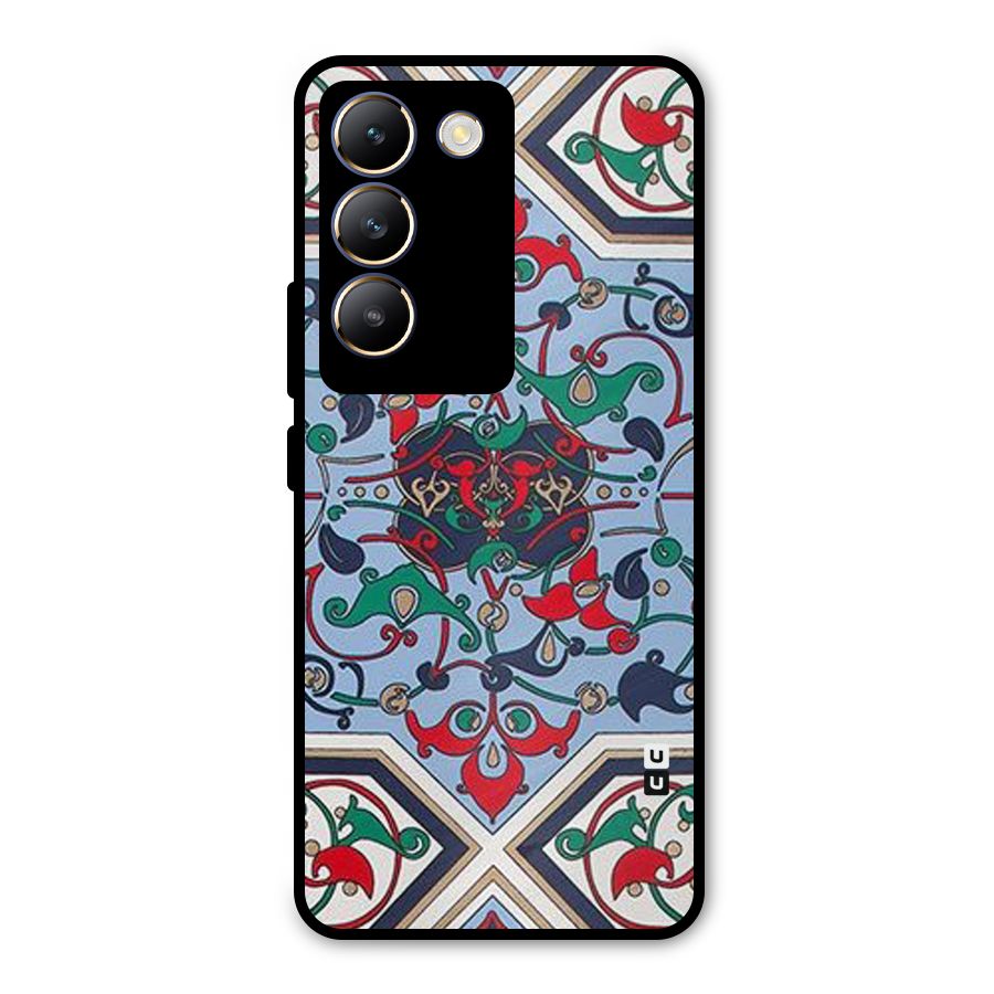 Multi Block Pattern Metal Back Case for Vivo Y200e