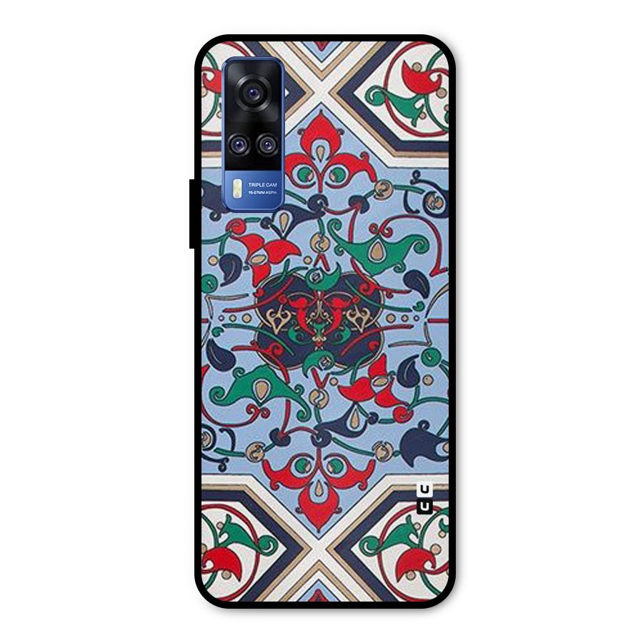 Multi Block Pattern Metal Back Case for Vivo Y31