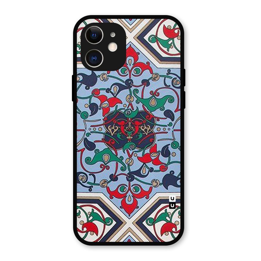 Multi Block Pattern Metal Back Case for iPhone 12