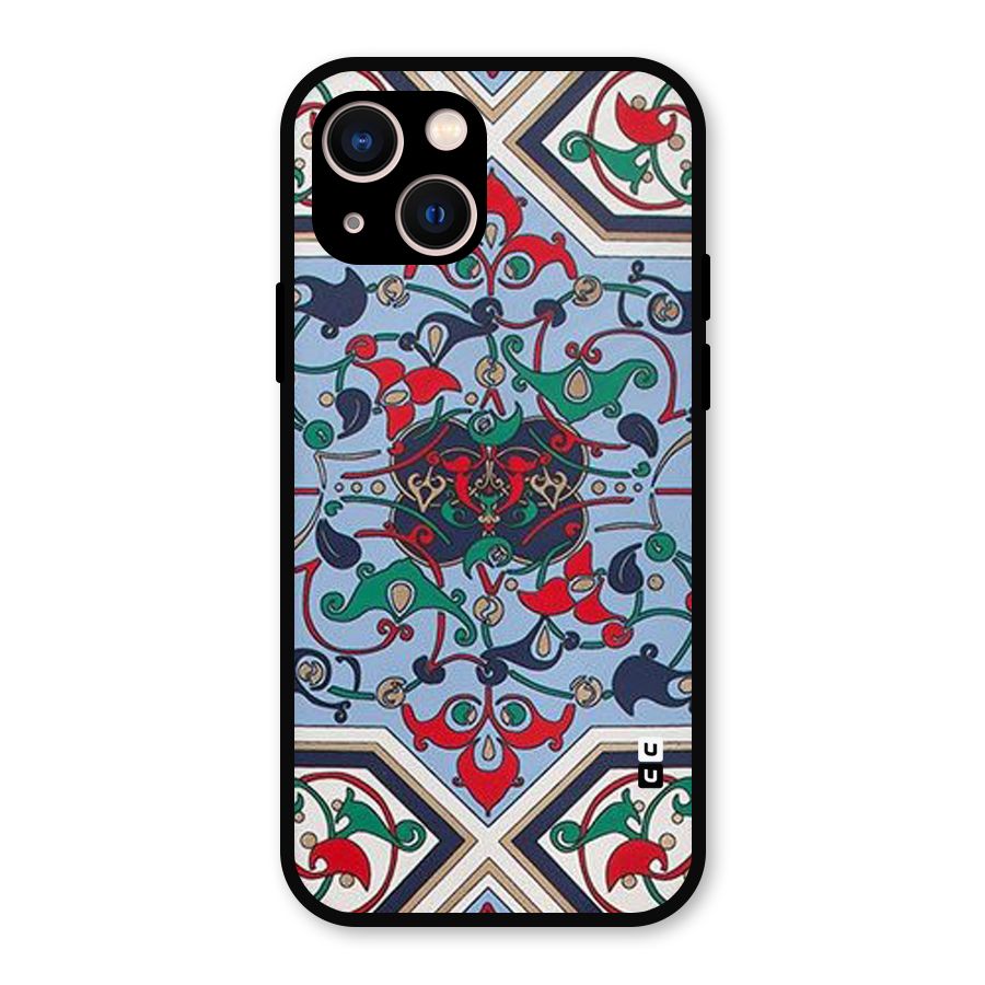 Multi Block Pattern Metal Back Case for iPhone 13