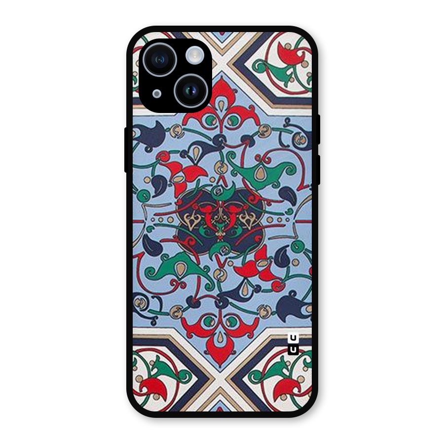Multi Block Pattern Metal Back Case for iPhone 14