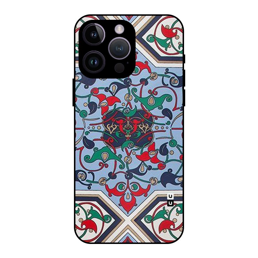 Multi Block Pattern Metal Back Case for iPhone 14 Pro Max