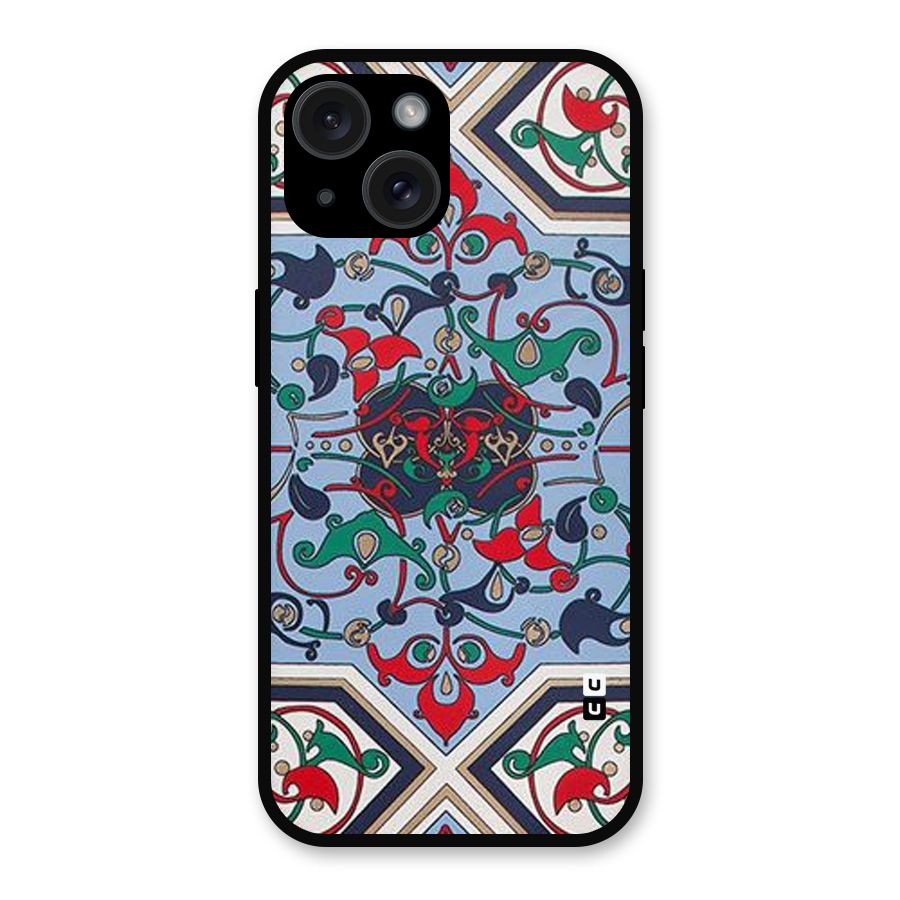 Multi Block Pattern Metal Back Case for iPhone 15