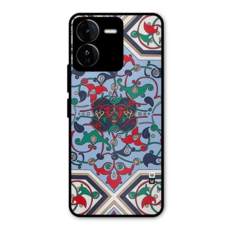 Multi Block Pattern Metal Back Case for iQOO Z9