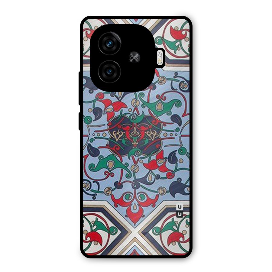 Multi Block Pattern Metal Back Case for iQOO Z9 Turbo