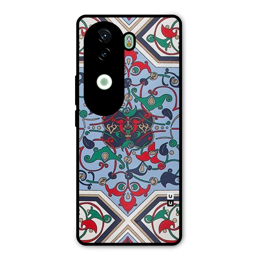 Multi Block Pattern Metal Back Case for iQOO Z9s