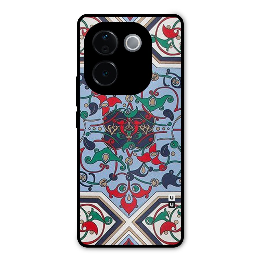 Multi Block Pattern Metal Back Case for iQOO Z9s Pro