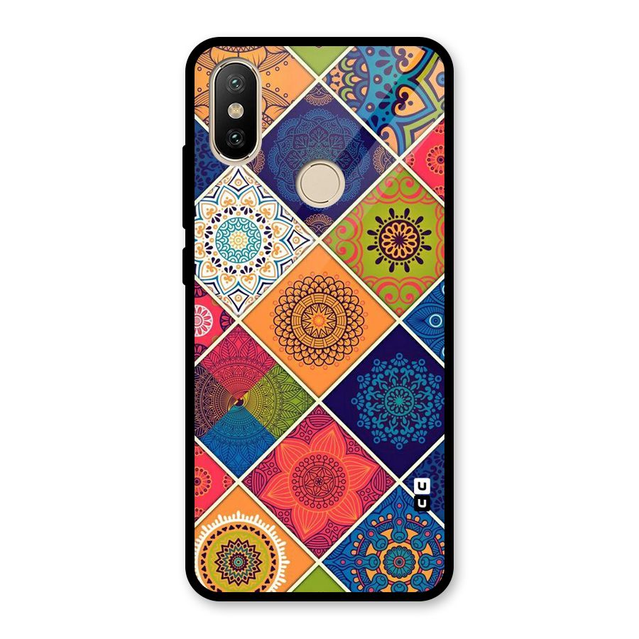 Multi Designs Glass Back Case for Redmi A2