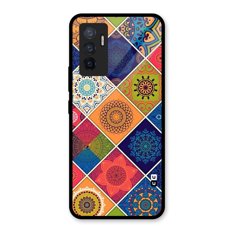 Multi Designs Glass Back Case for Vivo V23e