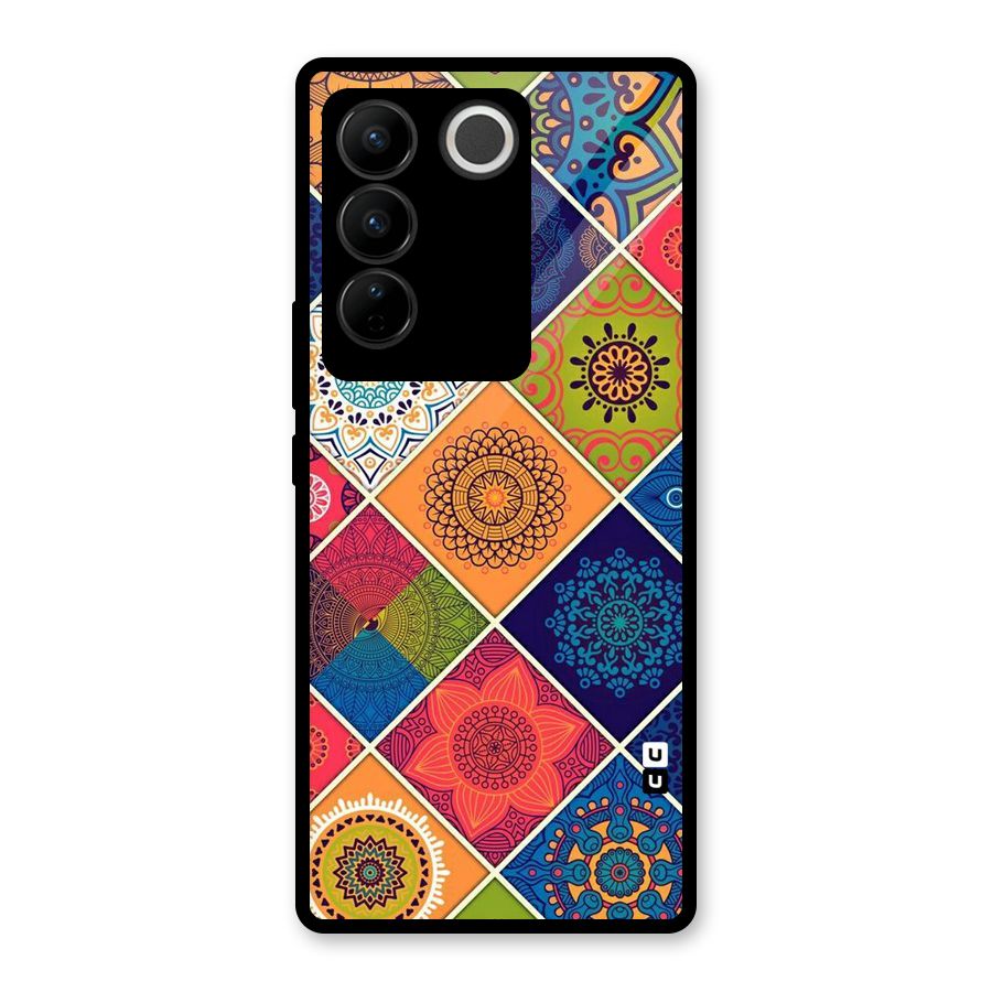 Multi Designs Glass Back Case for Vivo V27