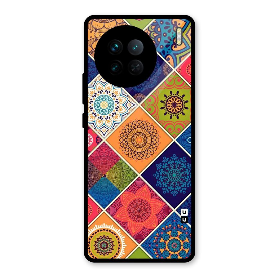 Multi Designs Glass Back Case for Vivo X90