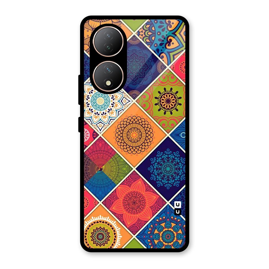 Multi Designs Glass Back Case for Vivo Y100A