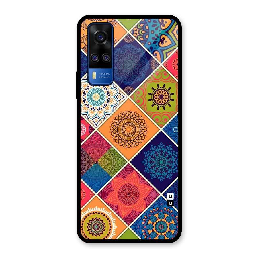 Multi Designs Glass Back Case for Vivo Y31