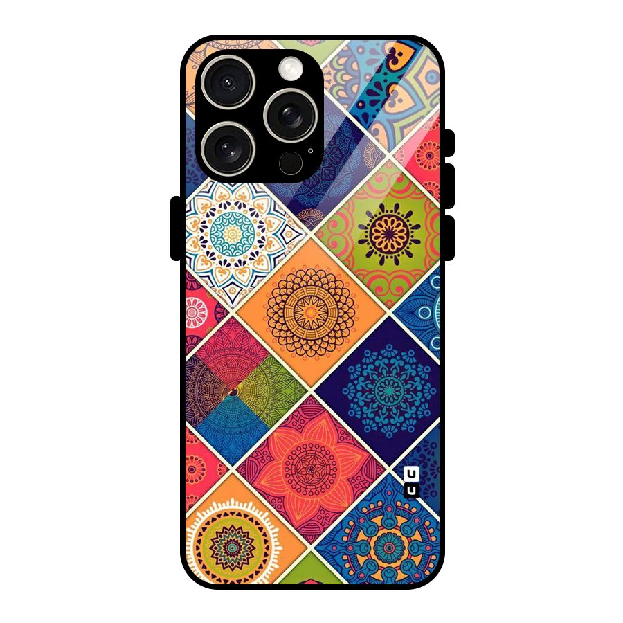 Multi Designs Glass Back Case for iPhone 15 Pro Max