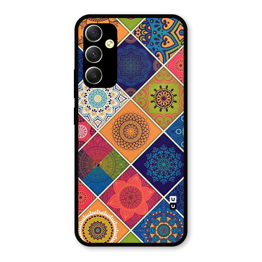 Multi Designs Metal Back Case for Galaxy A34