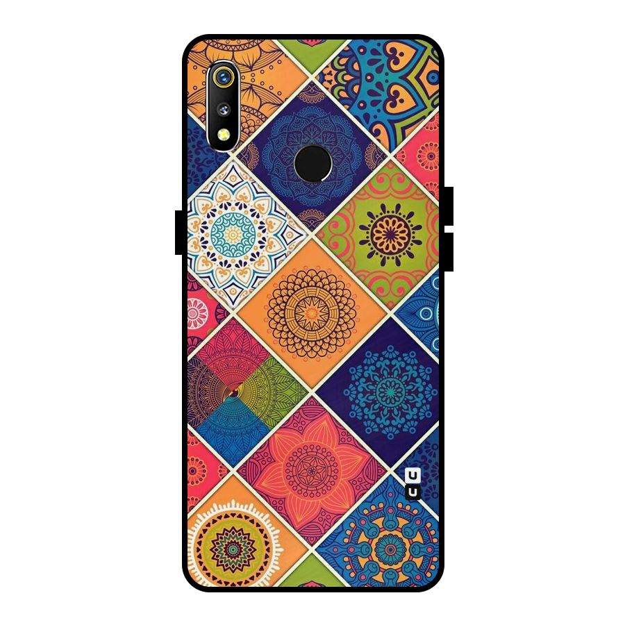 Multi Designs Metal Back Case for Realme 3i