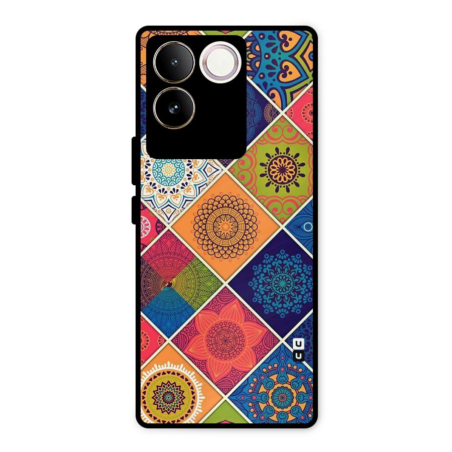 Multi Designs Metal Back Case for Vivo T2 Pro