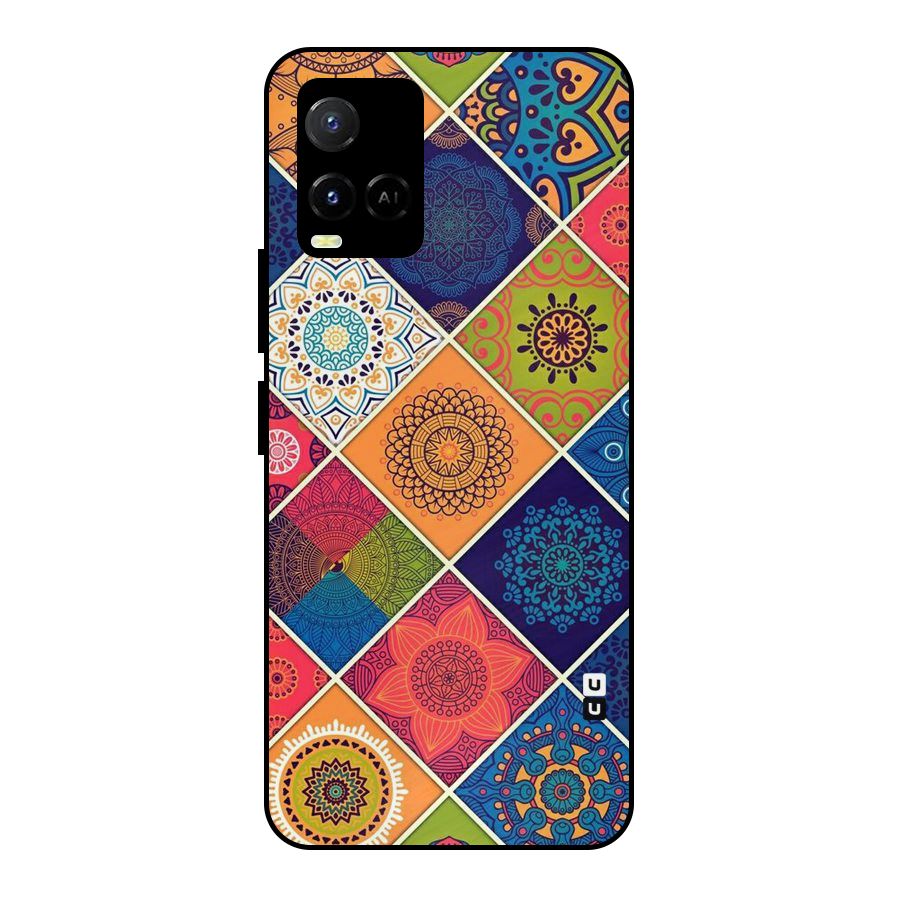 Multi Designs Metal Back Case for Vivo Y21