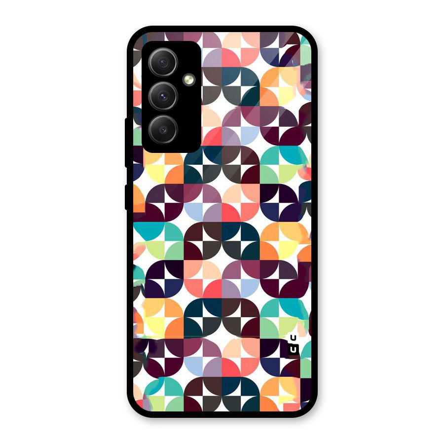 Multicolor Arc Glass Back Case for Galaxy A34