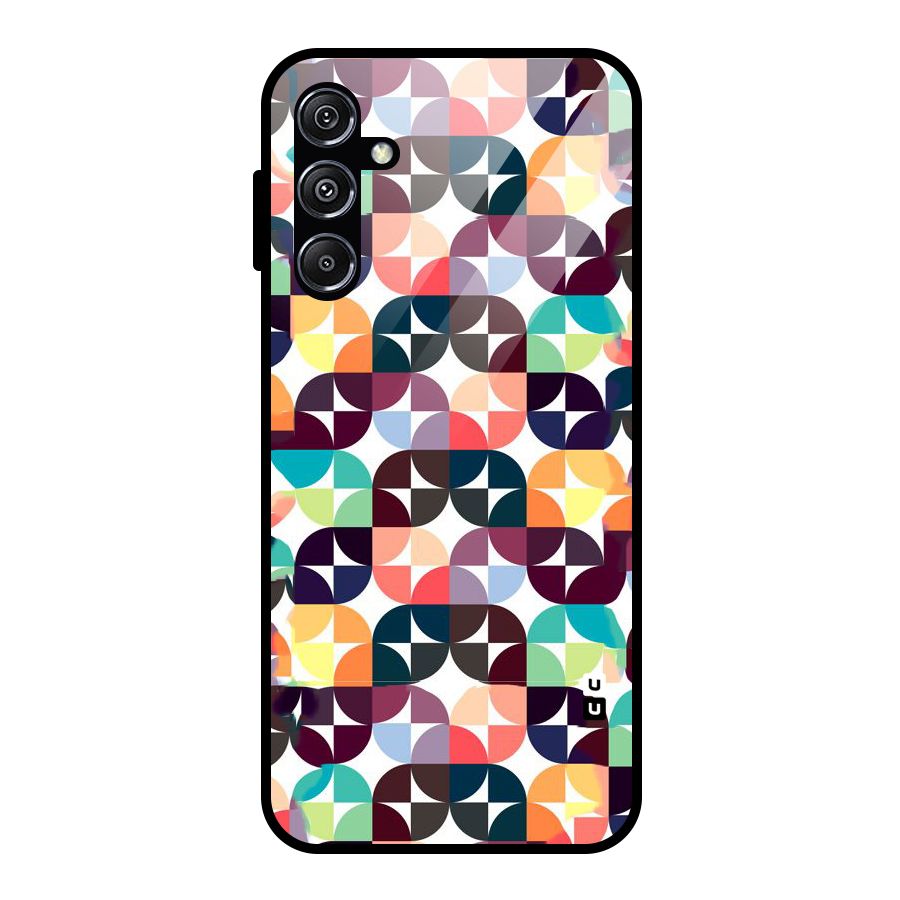 Multicolor Arc Glass Back Case for Galaxy M34 5G