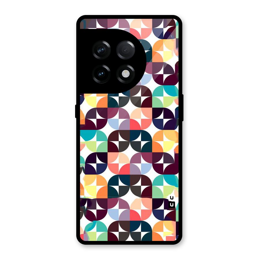 Multicolor Arc Glass Back Case for OnePlus 11R