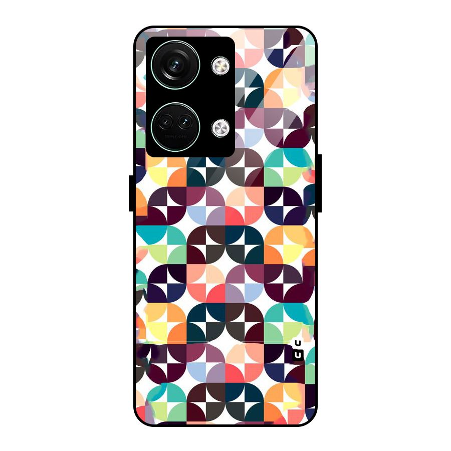 Multicolor Arc Glass Back Case for Oneplus Nord 3