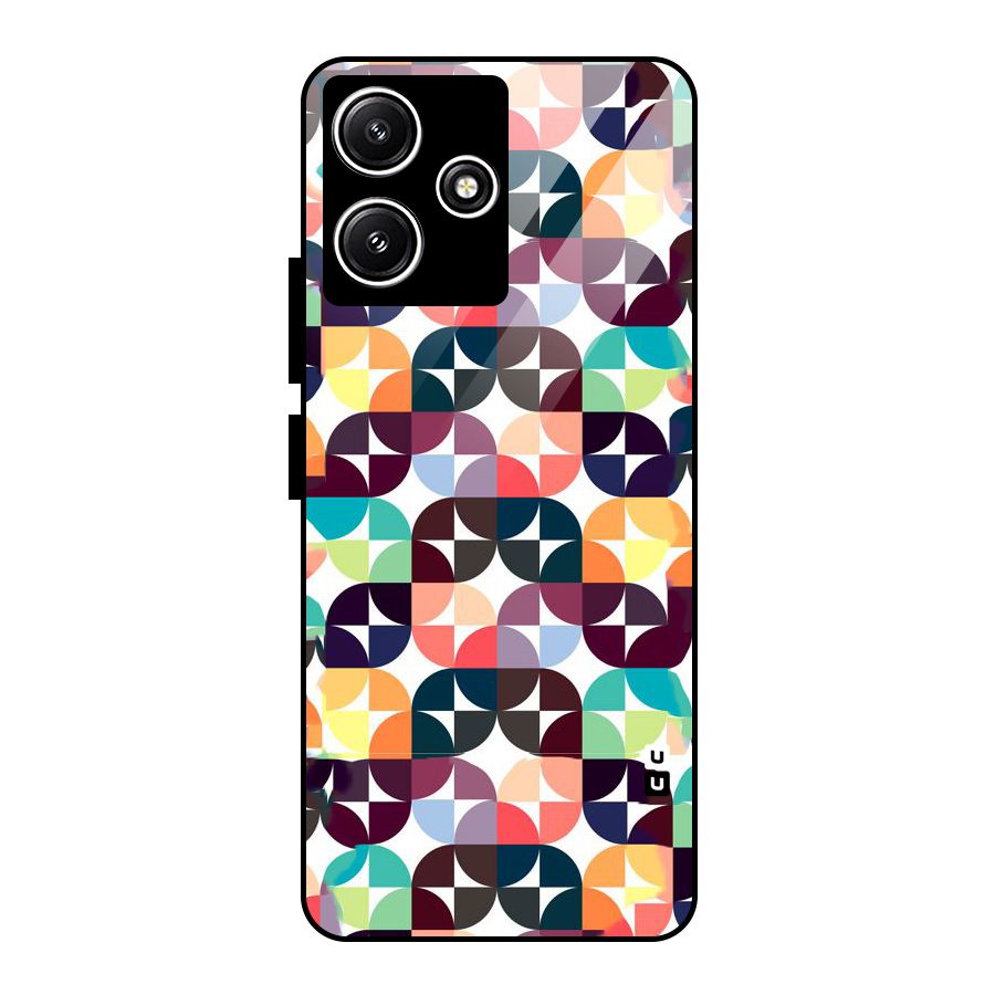 Multicolor Arc Glass Back Case for Poco M6 Pro