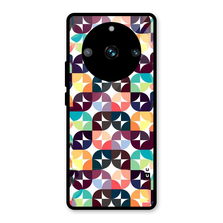Multicolor Arc Glass Back Case for Realme 11 Pro Plus